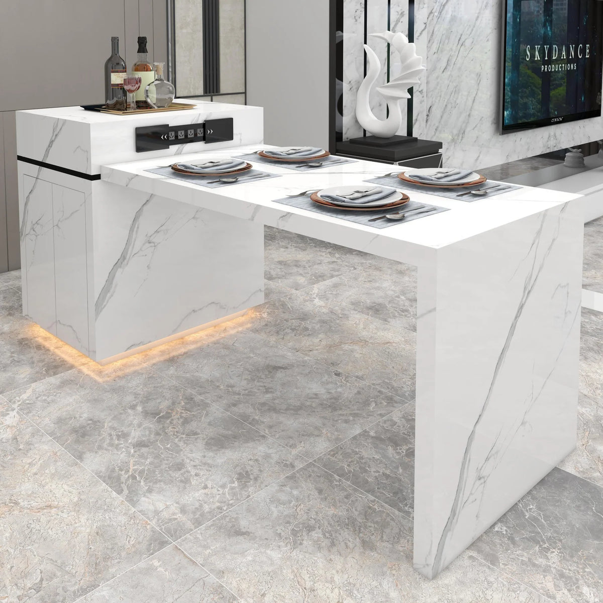 Can You Use a Kitchen Island as a Dining Table？ DPhome