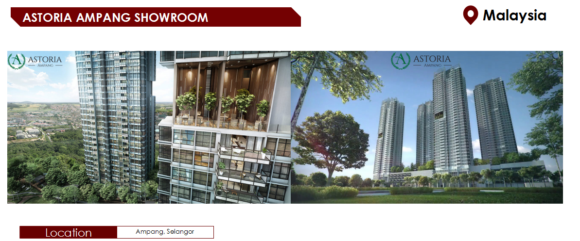 Dphome projects in ASTORIA AMPANG SHOWROOM, located at Ampang, Selangor