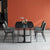 Black Sintered Stone Top Dining Table Set