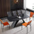 Rectangle Dining Table with modern Design Chairs
