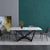 Modern Design Dining Table with Four Triangular Base cover with Four High Quality Dining Chairs