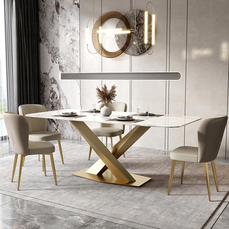 Golden Base Dining Table