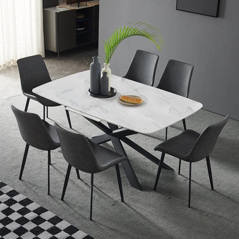 Classic Rectangle Extendable Dining Table with Stylish Legs- DPHOME– DPhome